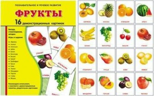 Демонстрационные карточки "Фрукты" - fgospostavki.ru - Балахна