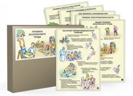 Комплект таблиц "Правила безопасного труда" - fgospostavki.ru - Балахна