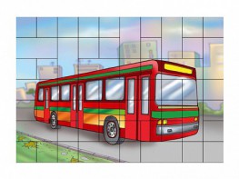Магнитный пазл "Автобус" - fgospostavki.ru - Балахна