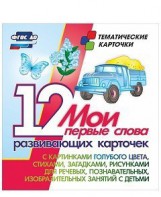 Тематические карточки "Мои первые слова" (голубой цвет) - fgospostavki.ru - Балахна