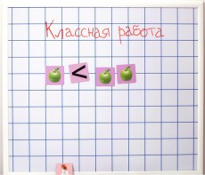 Магнитно-маркерная доска "Клетка" (86 см х 75 см) - fgospostavki.ru - Балахна