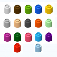  Элемент конструктора одиночный одноцветный Color Blocks 100 штук - fgospostavki.ru - Балахна