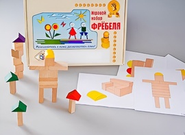 Игровой набор Фребеля "Конструктор деревянный без соединений-3" (Серия "Эксперимент") - fgospostavki.ru - Балахна