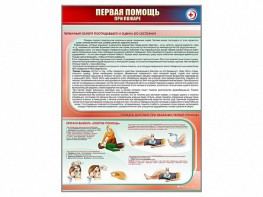 Стенд "Первая помощь при пожаре" - fgospostavki.ru - Балахна