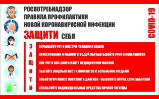 Плакат "Правила профилактики коронавируса" - fgospostavki.ru - Балахна