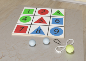 Мишень напольная цветная с цифрами - fgospostavki.ru - Балахна