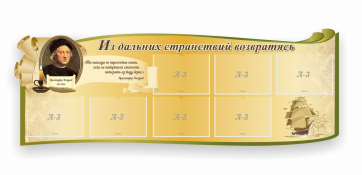 Стенд резной "Из дальних странствий возвратясь" - fgospostavki.ru - Балахна
