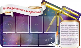 Стенд "Наблюдательная астрономия" - fgospostavki.ru - Балахна