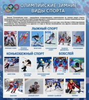 Стенд "Олимпийские зимние виды спорта" - fgospostavki.ru - Балахна