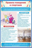 Стенд "Правила поведения в спортзале №1" - fgospostavki.ru - Балахна