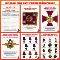 Стенд "Символы МВД и внутренних войск России" - fgospostavki.ru - Балахна